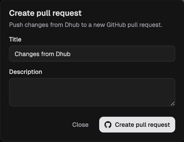 Create pull request